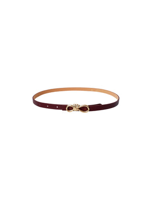 BCSOPHY bow belt - Wine