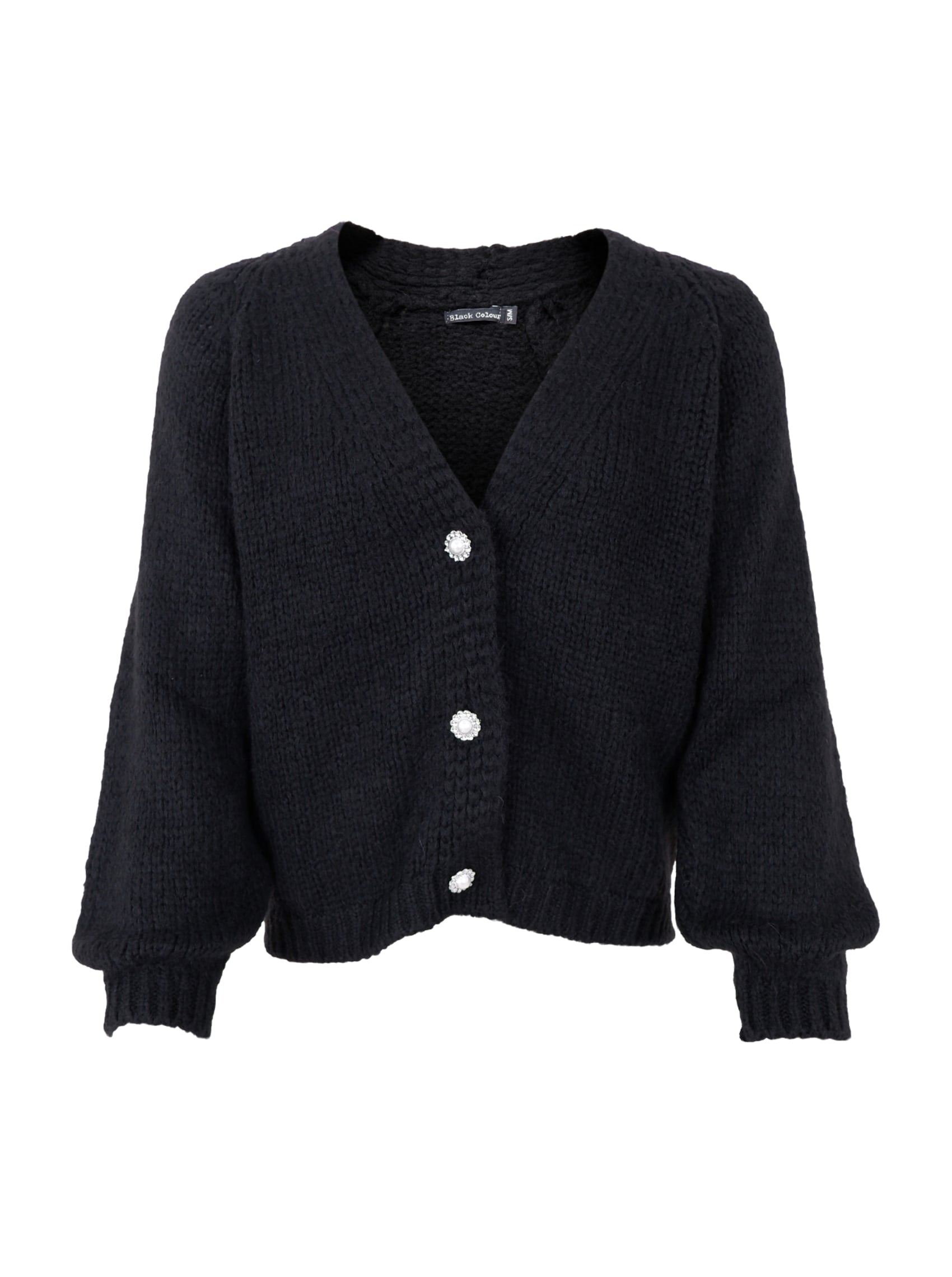 BCPEARL knit cardigan - Black - Black Colour