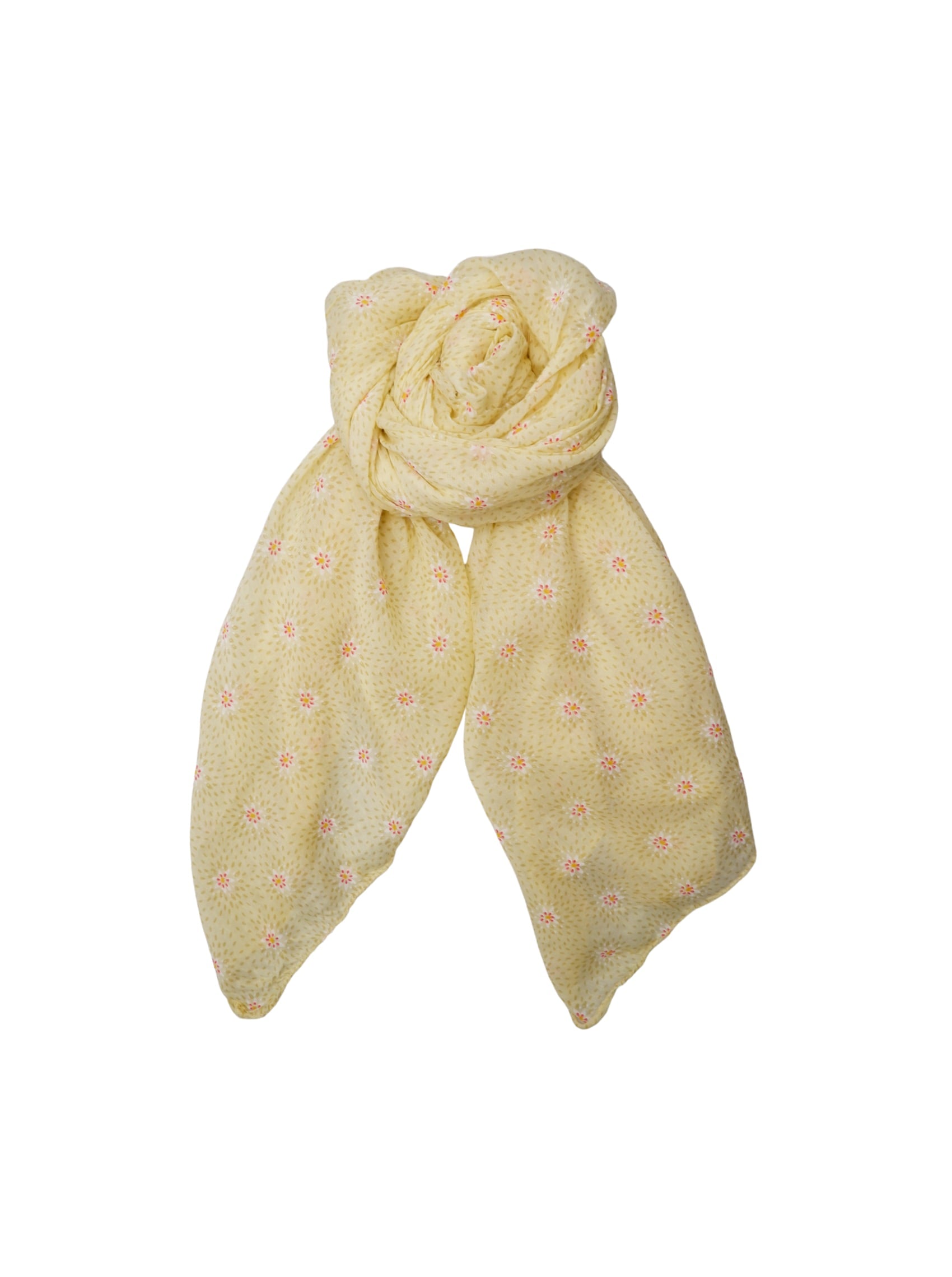 BCLYNNE scarf - Pastel Yellow - Black Colour