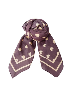 BCCLAUDIA Love mini scarves - Mocca