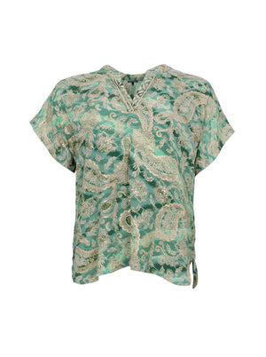 BCLUNA Andrea s/s top - Floral Green