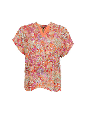 BCLUNA Andrea s/s top - Pacifique Orange Mix