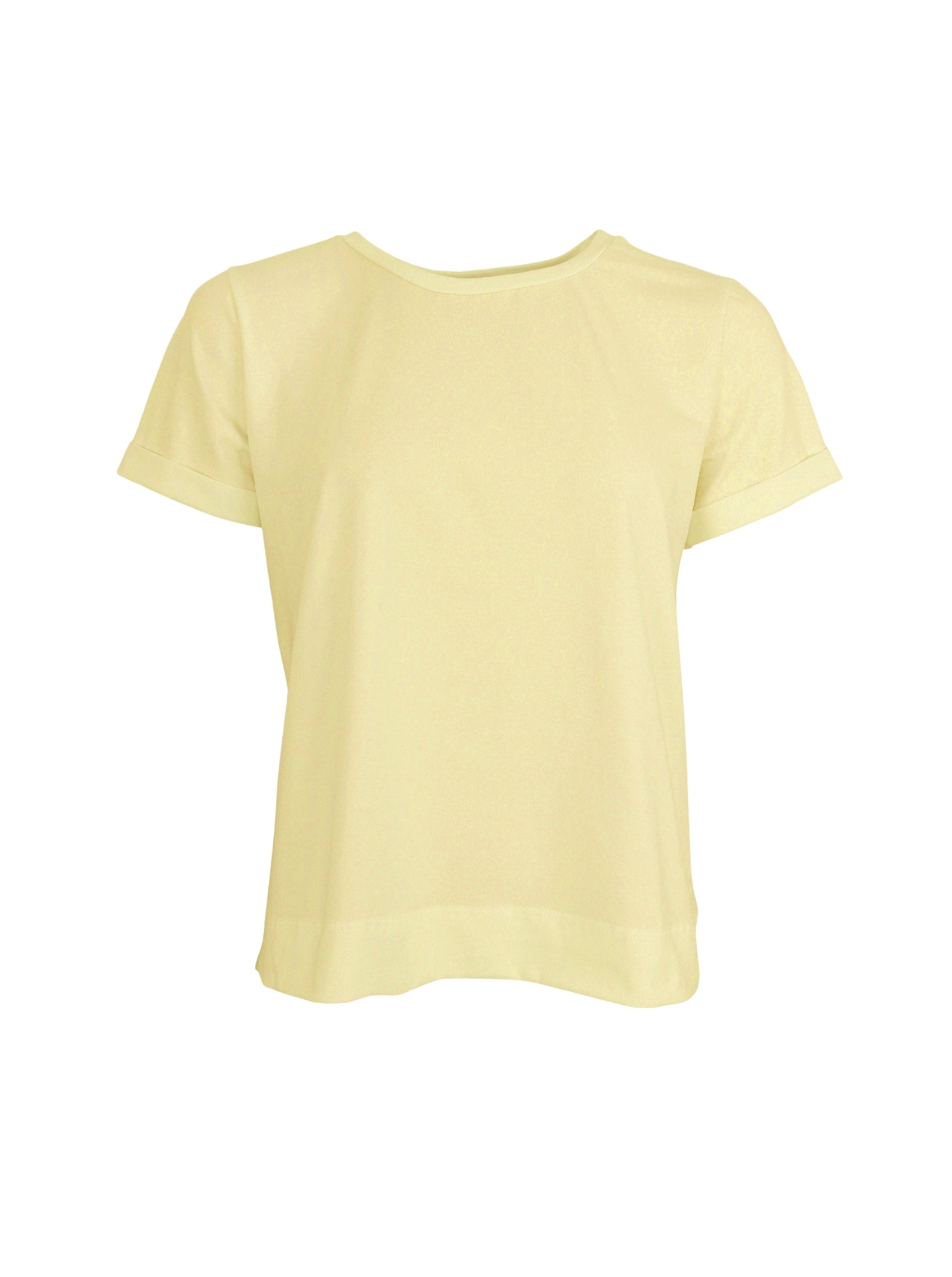 BCMAY SS tee - Pastel Yellow - Black Colour