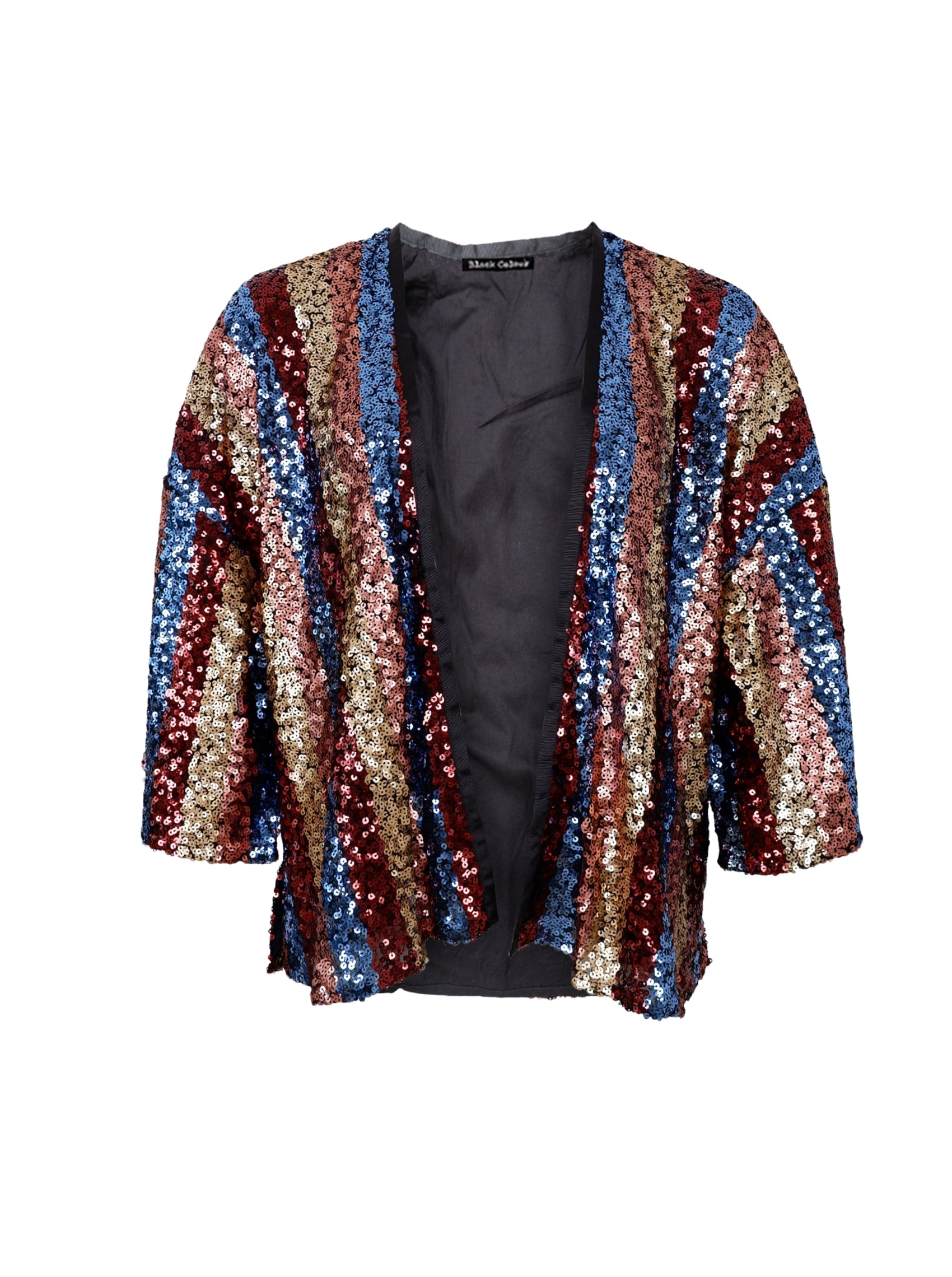 BCSTUDIO sequin kimono - Multi - Black Colour