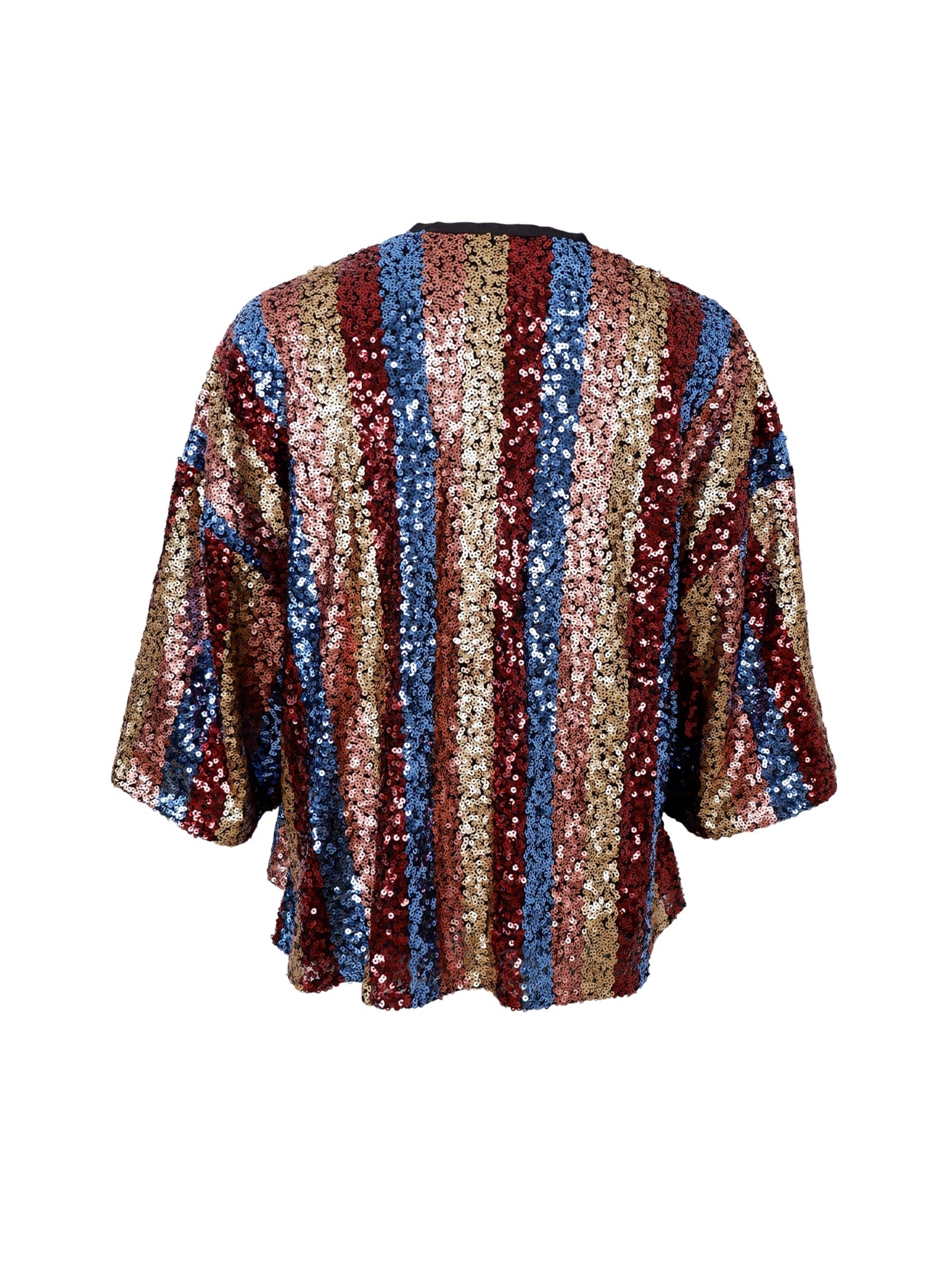 BCSTUDIO sequin kimono - Multi - Black Colour