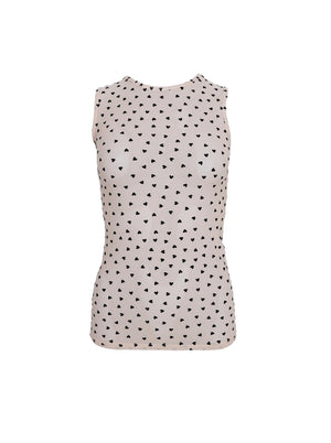 BCISOLE love mesh tanktop - Nude Heart