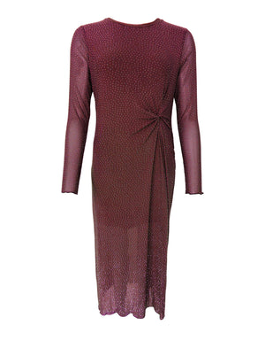BCALEXIS dress w/stones - Plum