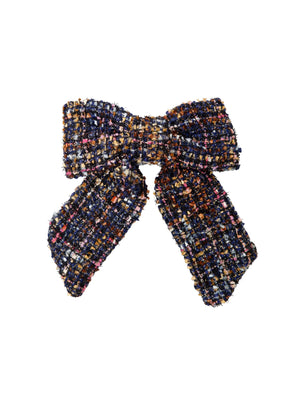 BCBLISS bow barette - Navy Multi