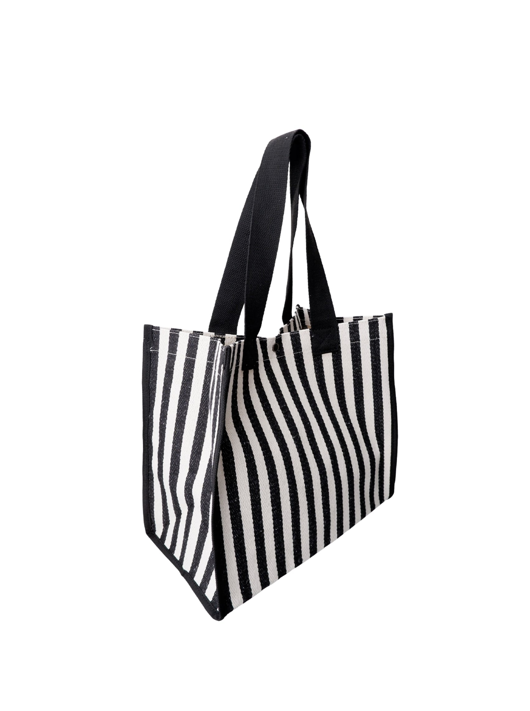 BCPIPER totebag - Black Stripe - Black Colour