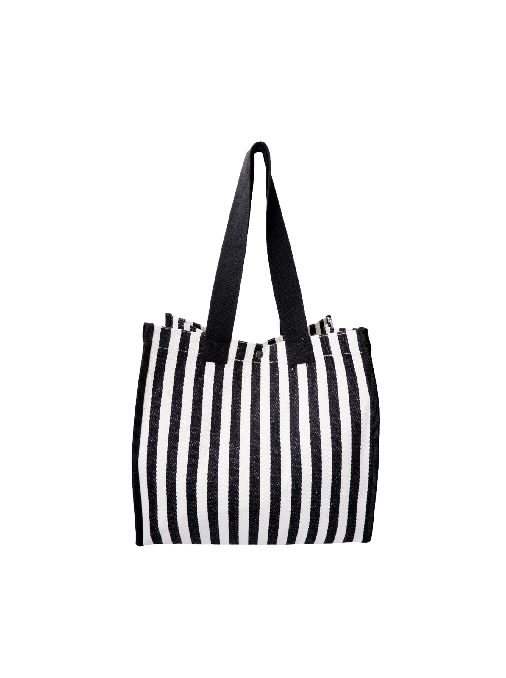BCPIPER totebag - Black Stripe - Black Colour