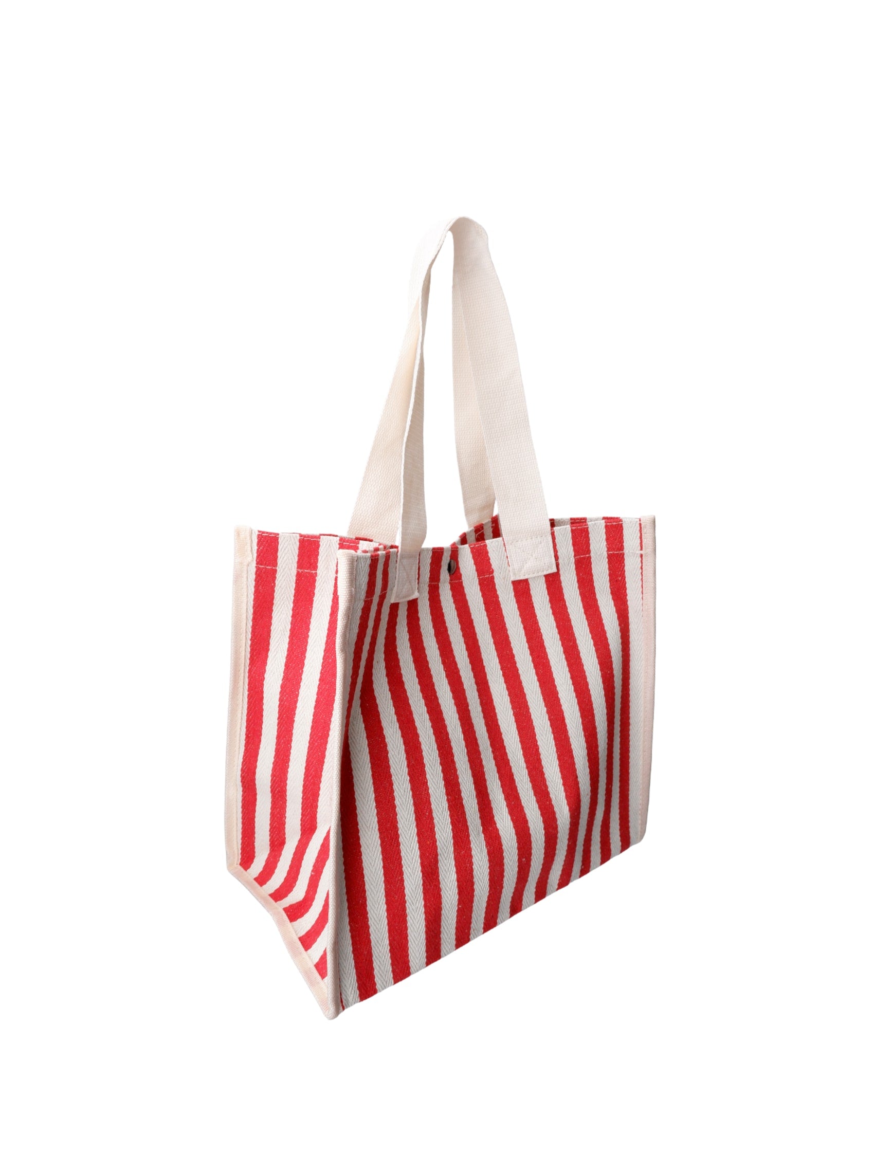 BCPIPER totebag - Red Stripe - Black Colour