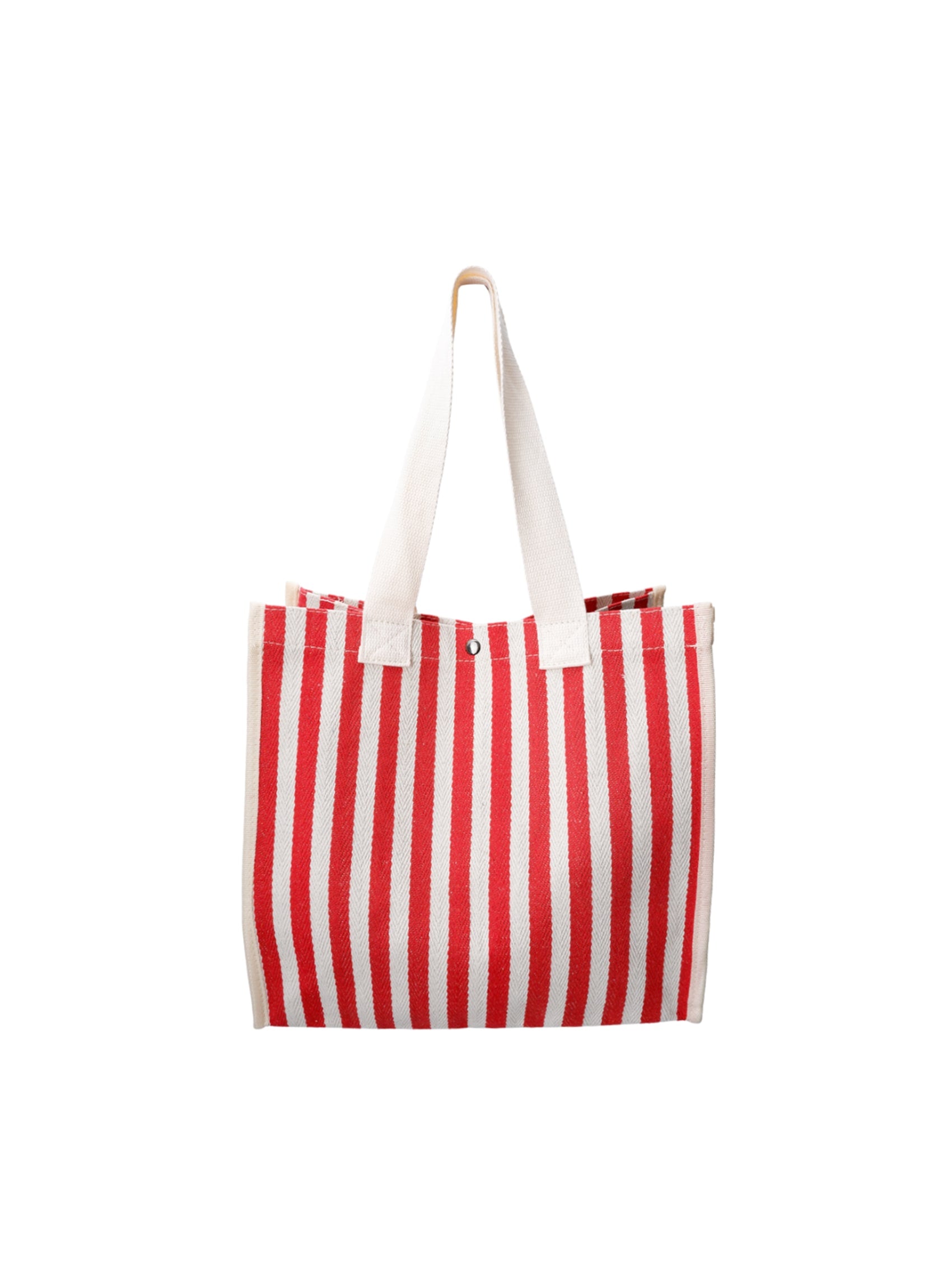BCPIPER totebag - Red Stripe - Black Colour