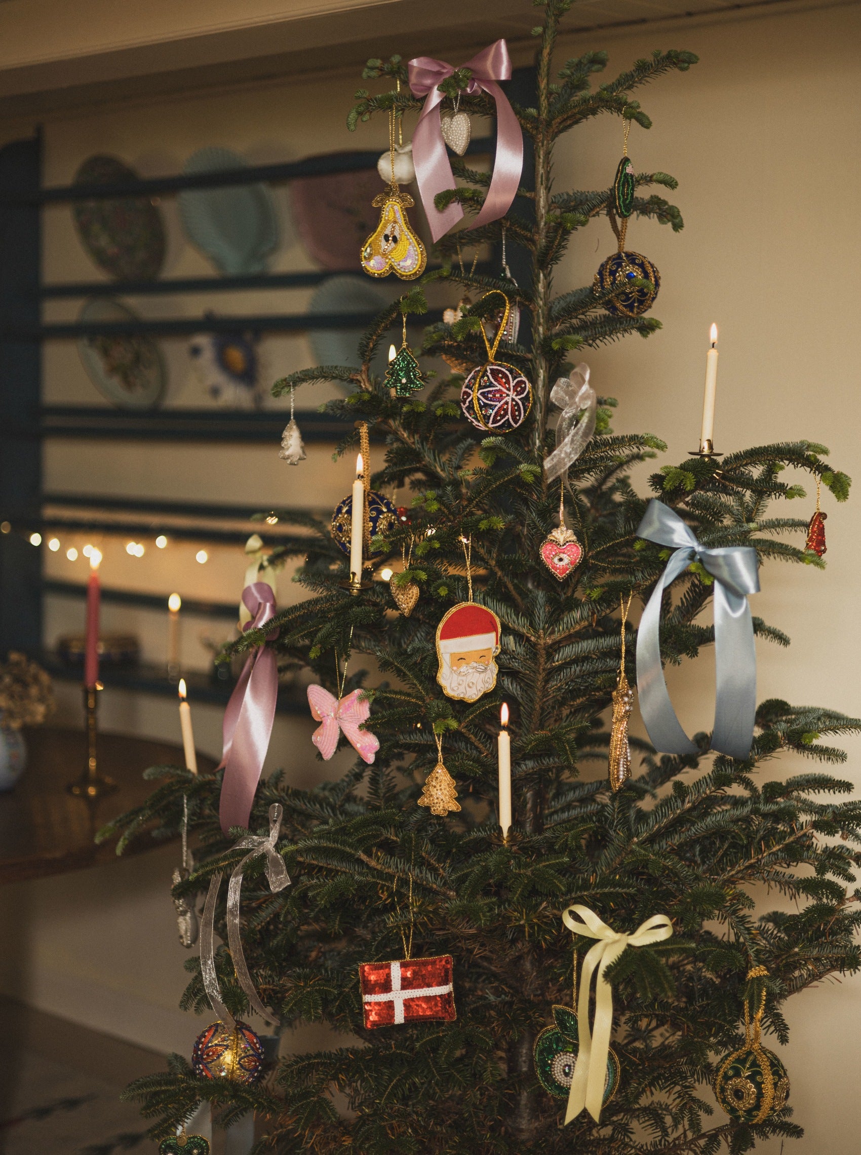 BCSANTA christmas ornament - Red/White - Black Colour