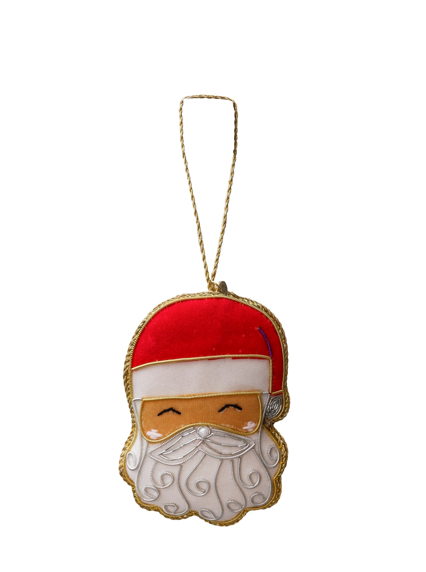 BCSANTA christmas ornament - Red/White - Black Colour