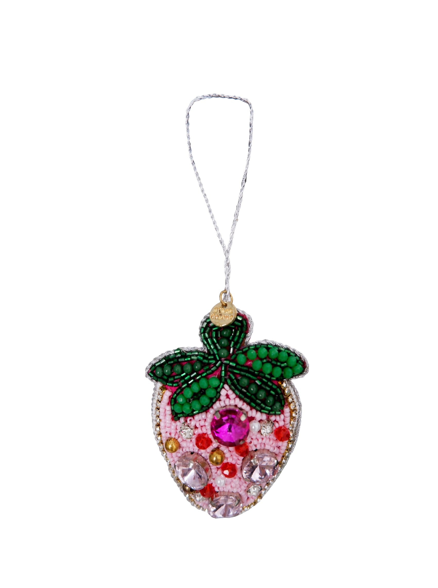 BCSTRAWBERRY christmas ornament - Pink - Black Colour