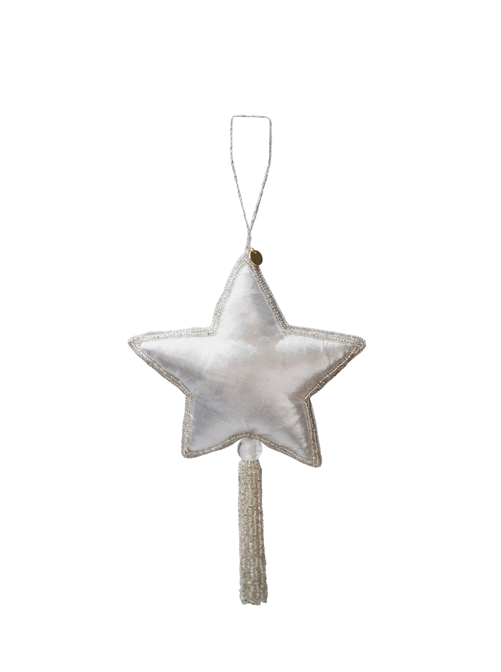 BCXL Tassel star ornament - Silver - Black Colour