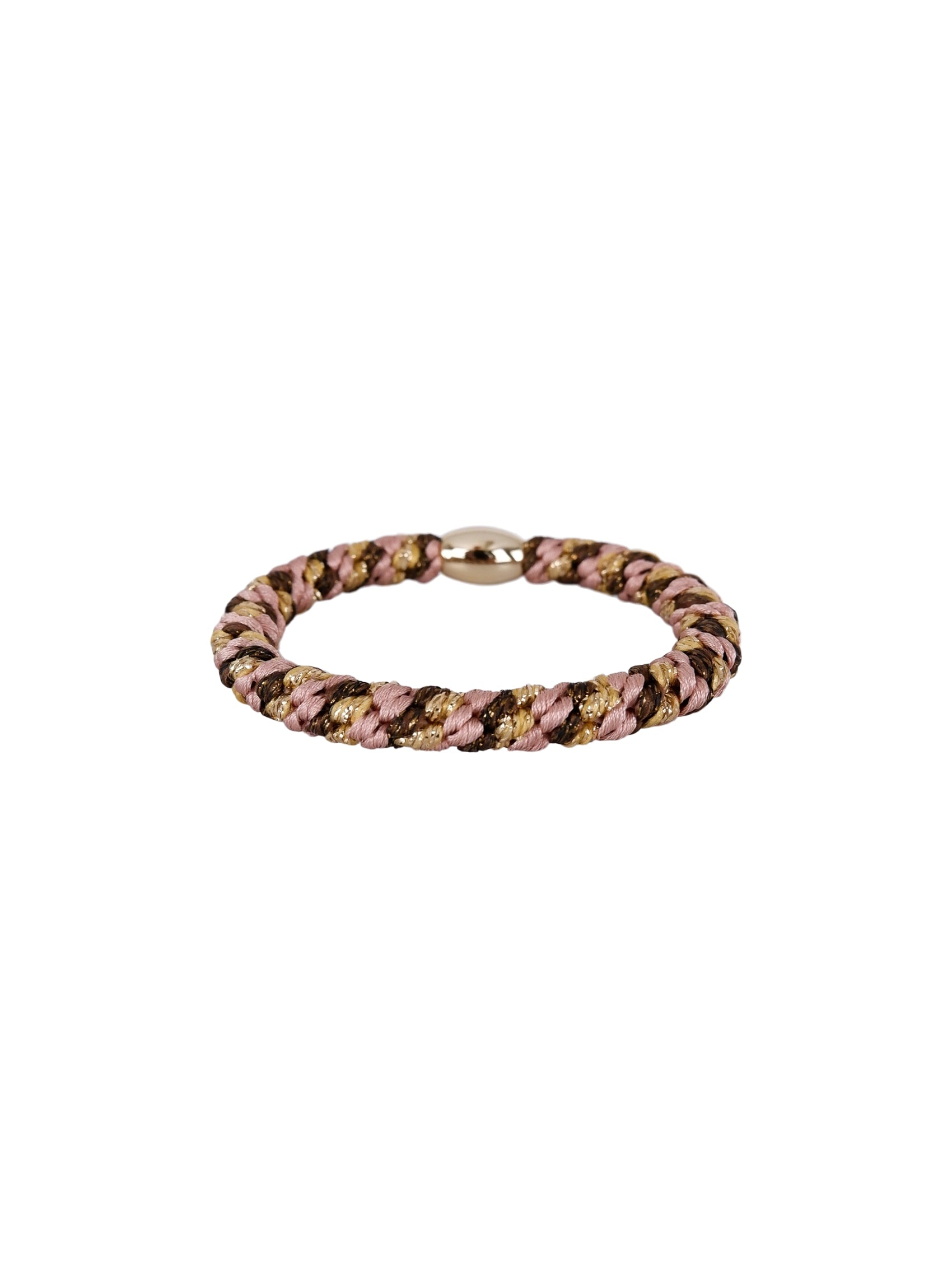 BCKALLY gold coloured bead elastic - Rose Gold Coloured Mix - Black Colour