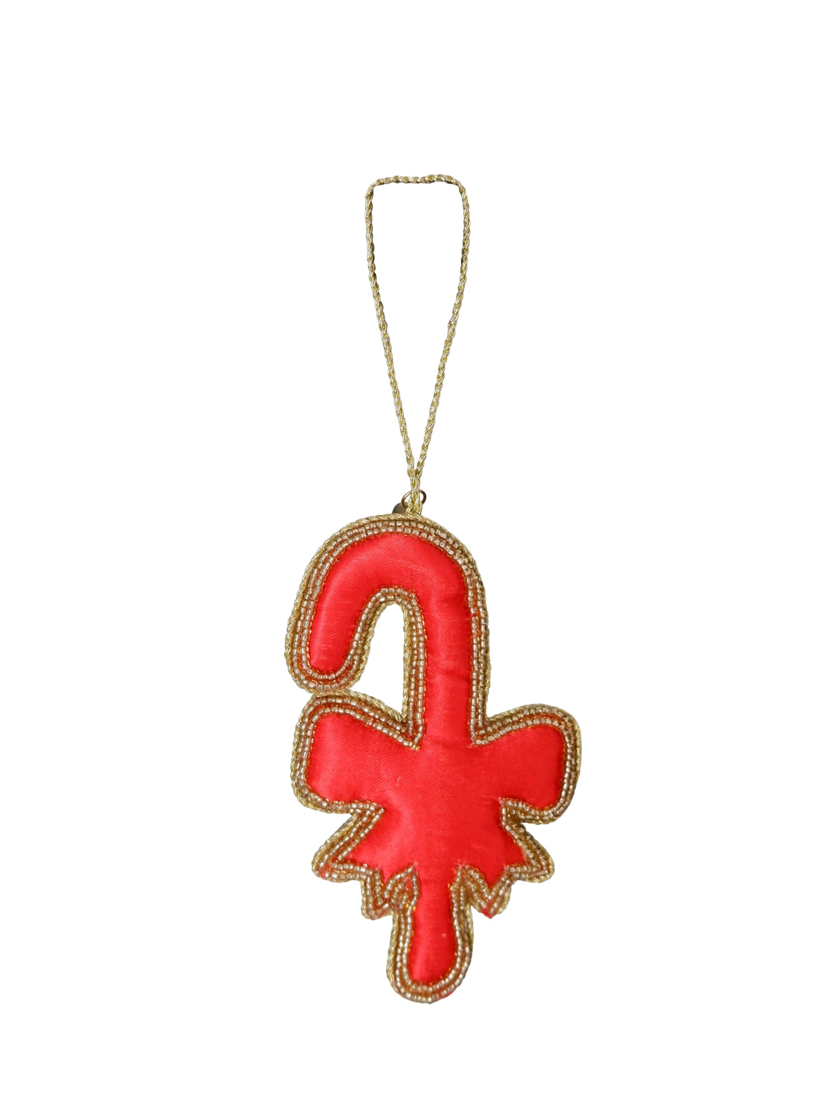 BCCANDY Cane christmas ornament - Gold - Black Colour