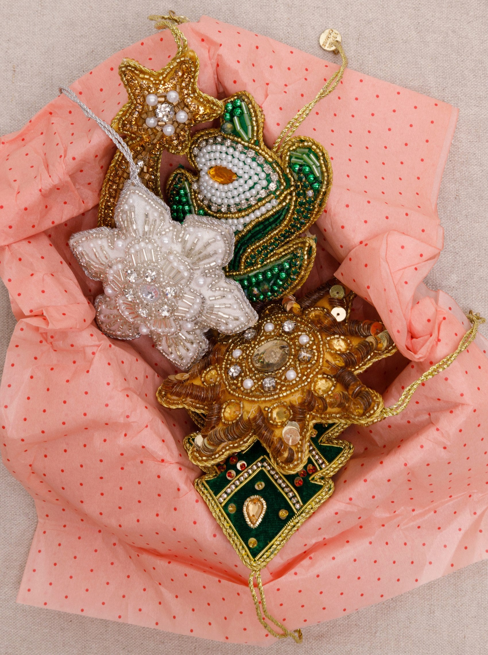 BCSNOWDROP christmas ornament - Green - Black Colour