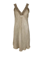BCBEA slip dress VINTAGE DYED - Champagne - Black Colour