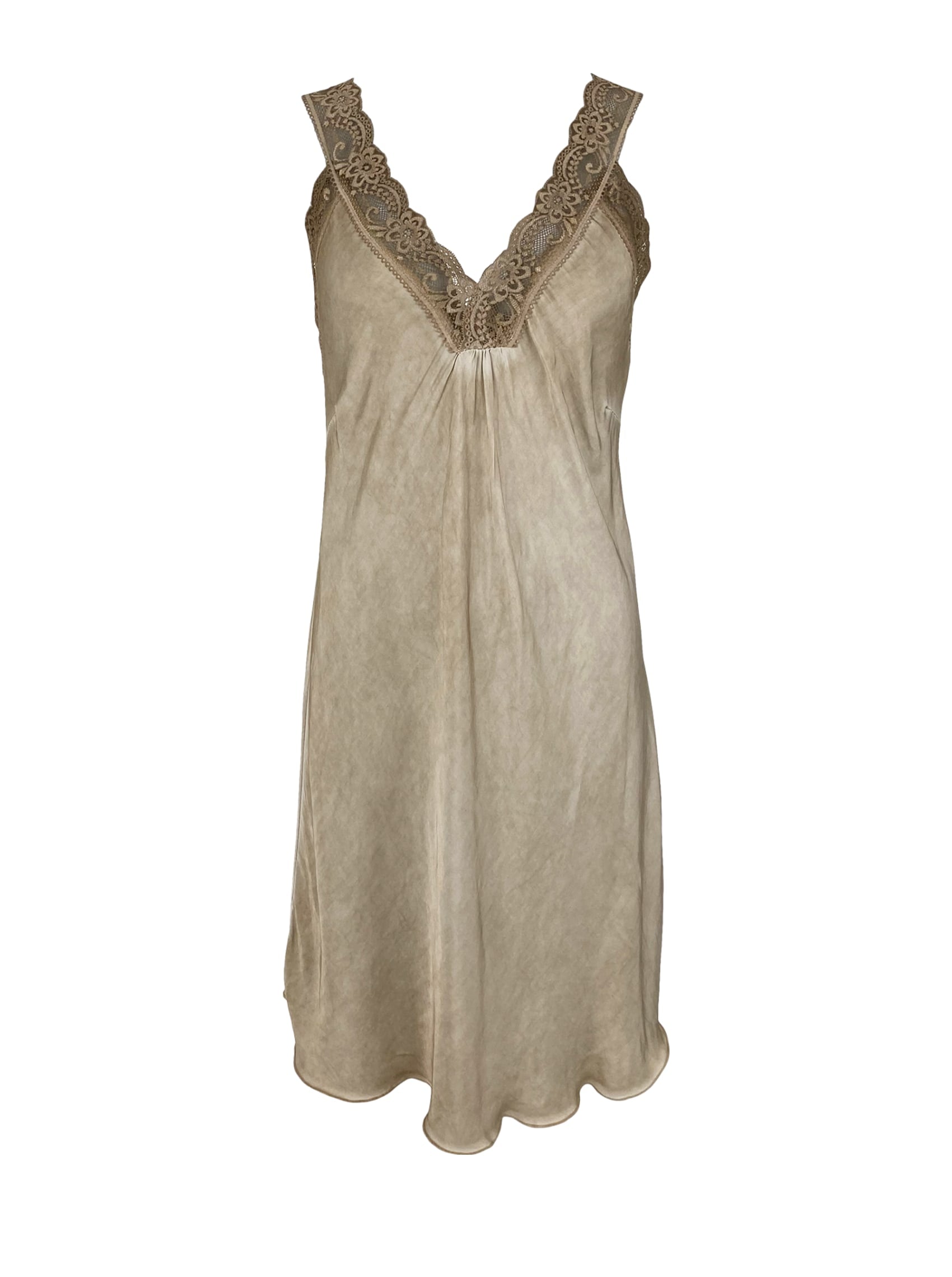 BCBEA slip dress VINTAGE DYED - Champagne - Black Colour