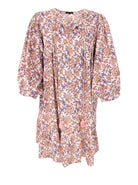 BCFLORA short puff sleeve dress - Fairy Flower - Black Colour