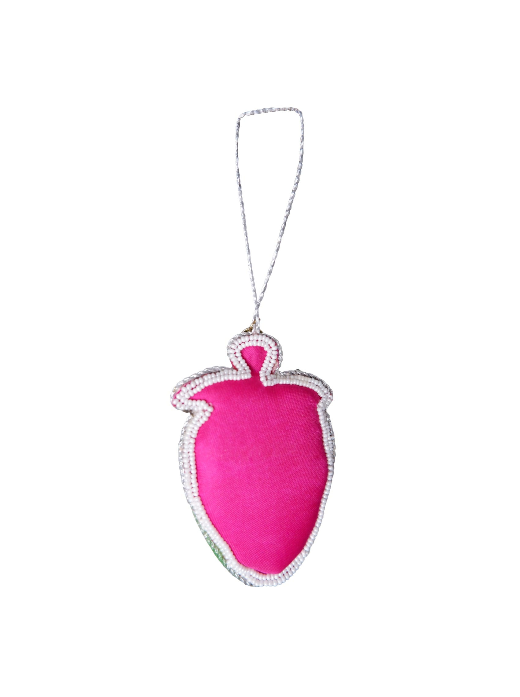 BCSTRAWBERRY christmas ornament - Pink - Black Colour