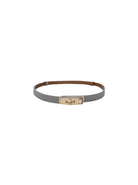 BCSHARON  gold buckle belt - Lt. Grey - Black Colour