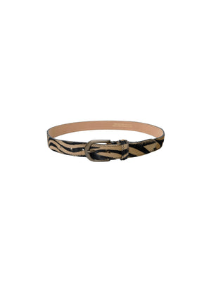 BCBELLIS belt - Brown Zebra - Black Colour