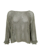 BCZELMA glitter jumper - Olive - Black Colour