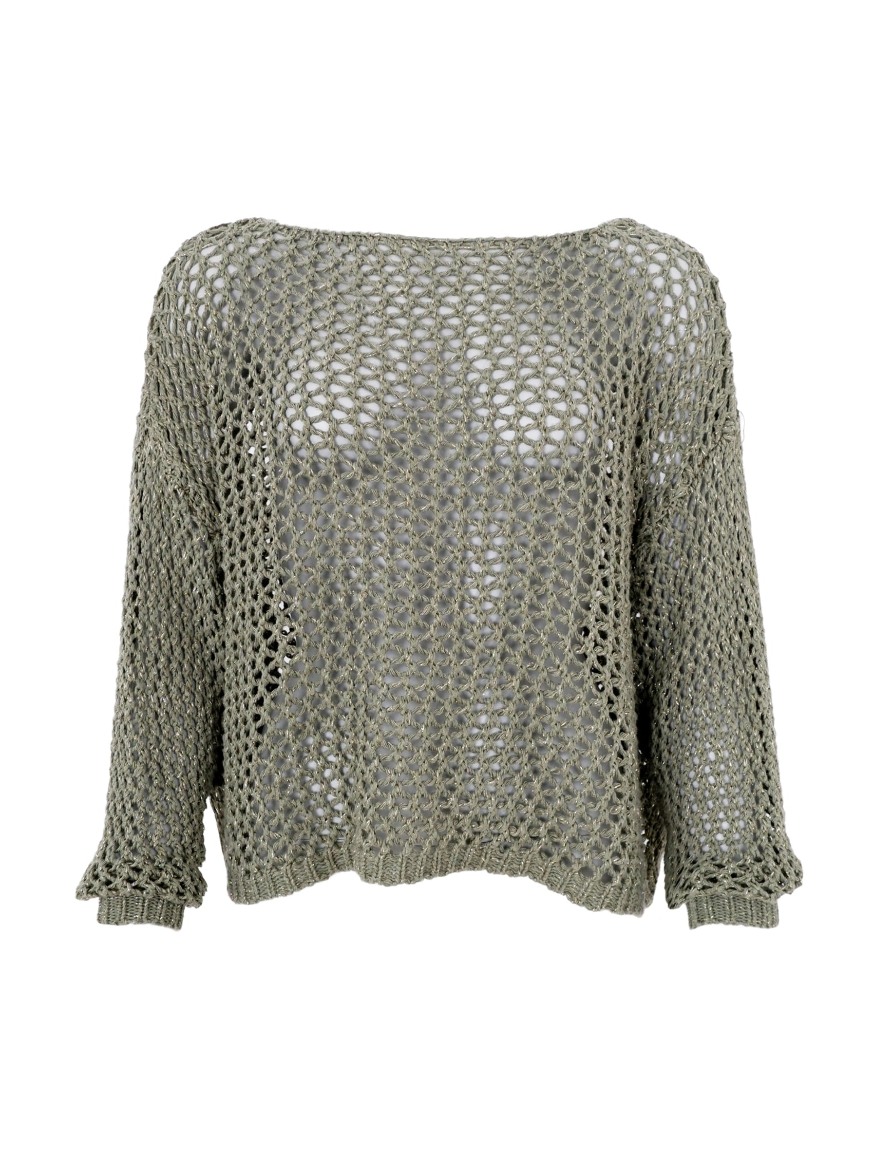 BCZELMA glitter jumper - Olive - Black Colour