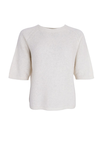 BCDELL knit jumper - Off White - Black Colour