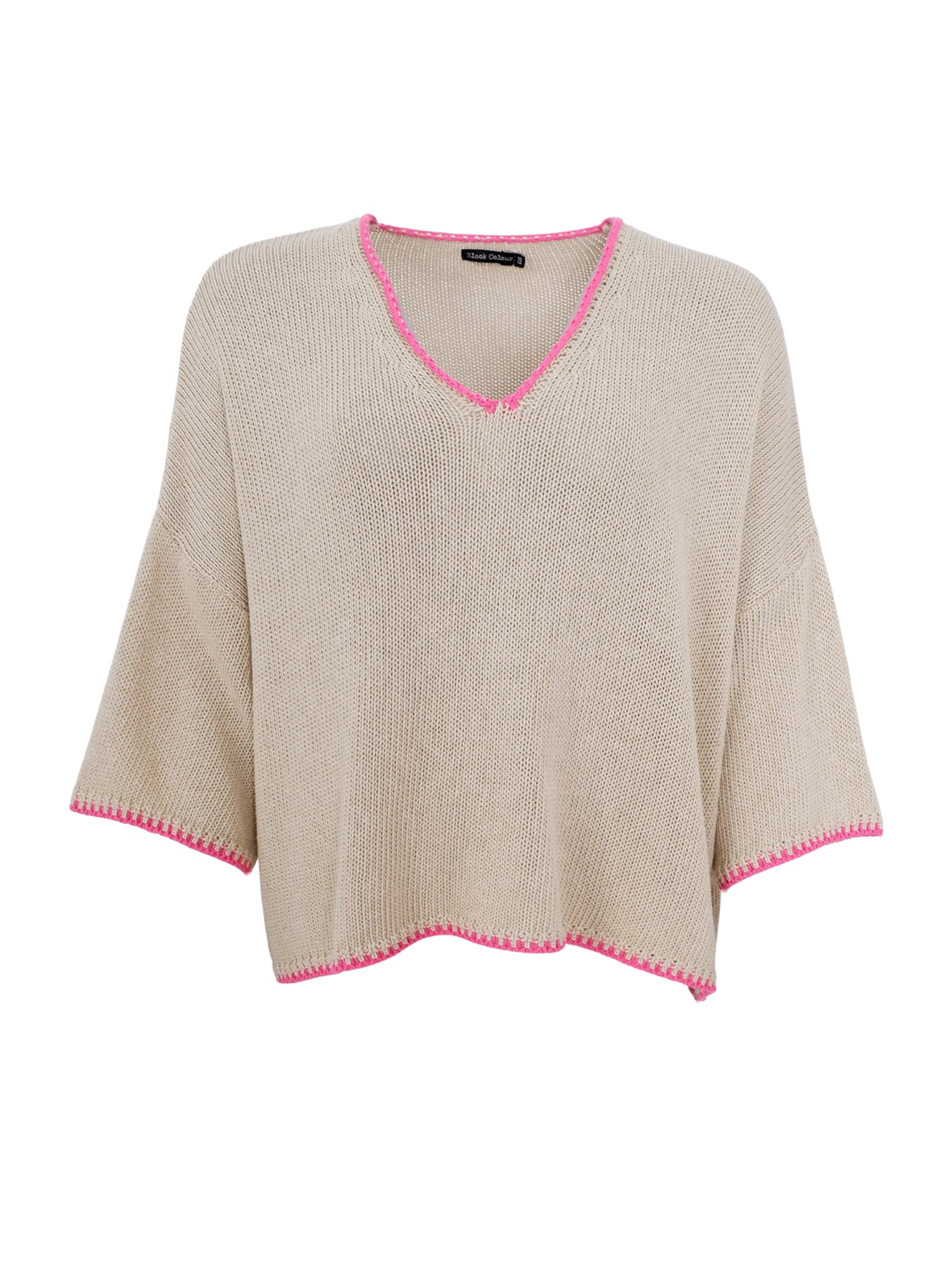 BCJOANNA knit jumper - Creme - Black Colour