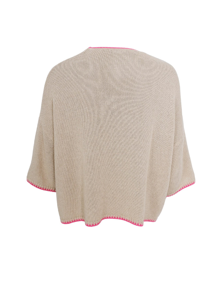 BCJOANNA knit jumper - Creme - Black Colour