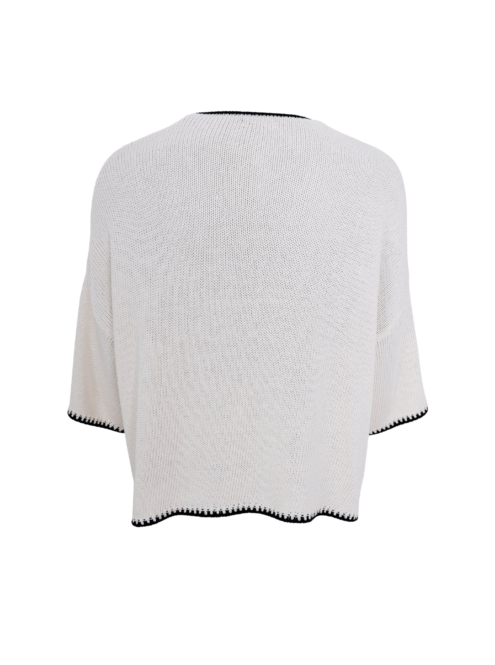 BCJOANNA knit jumper - Off White - Black Colour