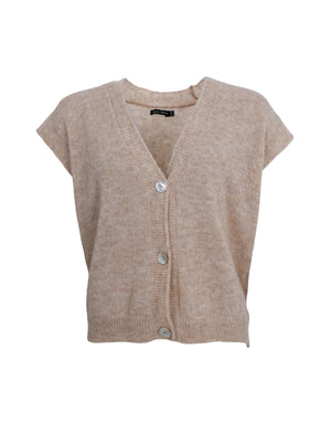 BCDELL heavy knit vest - Natural