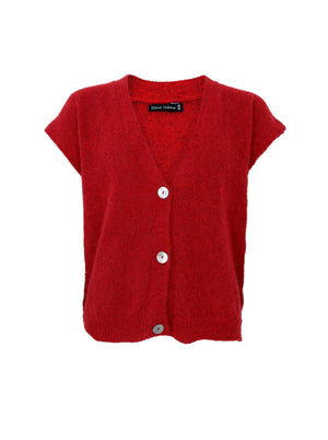 BCDELL heavy knit vest - Red