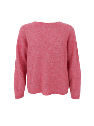 BCDELL LS knit jumper - Berry