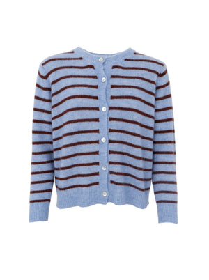 BCDELL striped knit cardigan - Blue