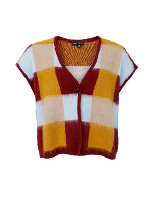 BCCHESS knit vest - Plum Mix