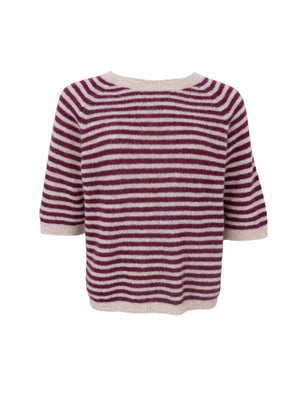 BCDELL striped jumper - Plum