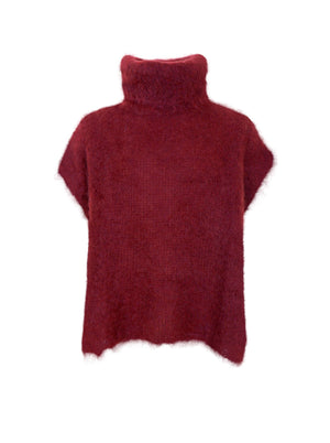BCBJOERK rollneck vest - Plum