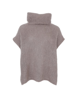 BCBJOERK rollneck vest - Taupe