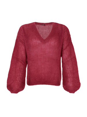 BCBJOERK rib jumper - Wine