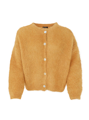 BCBJOERK knit cardigan - Mustard