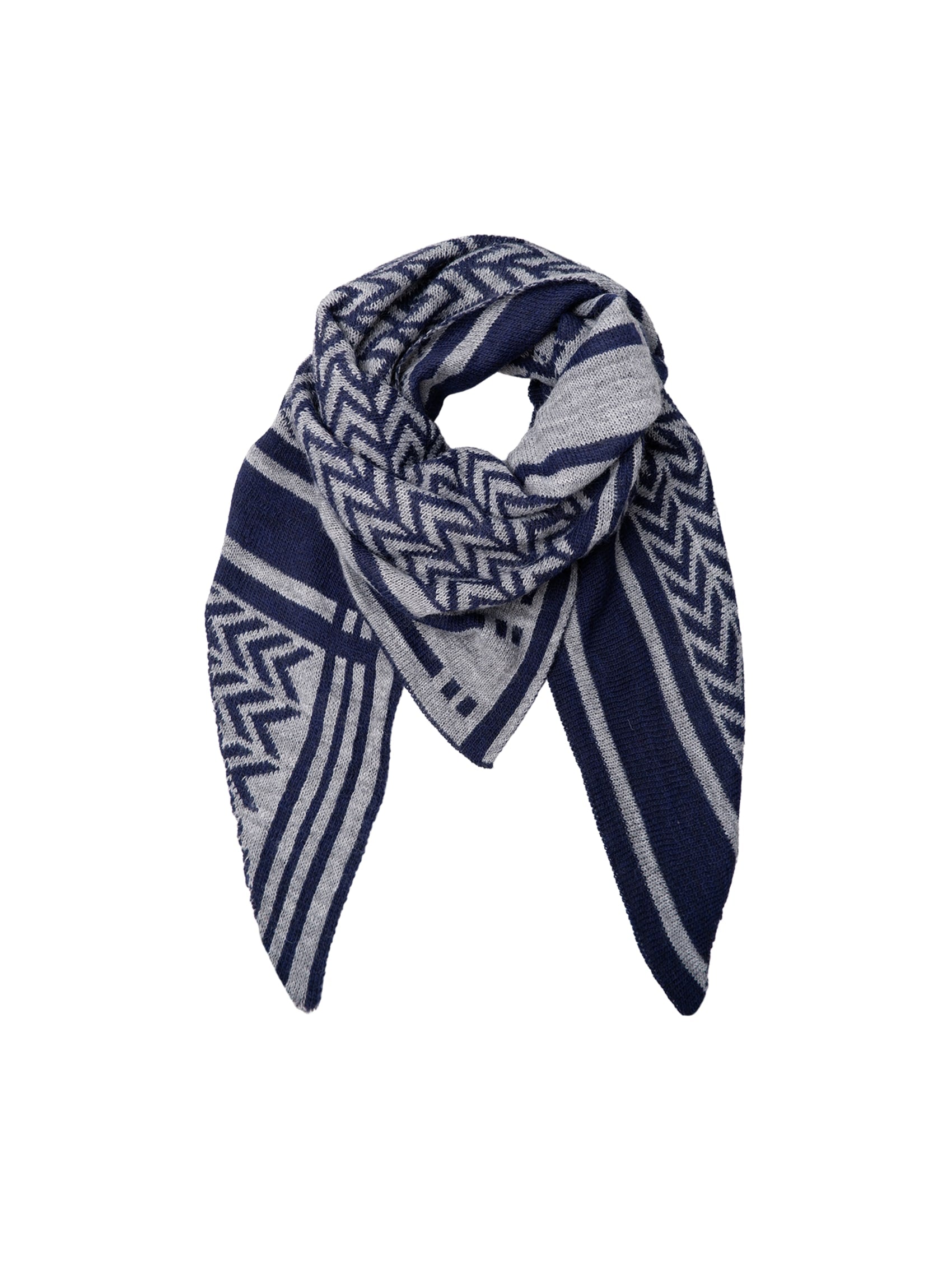 BCBEX triangle scarf - Navy - Black Colour