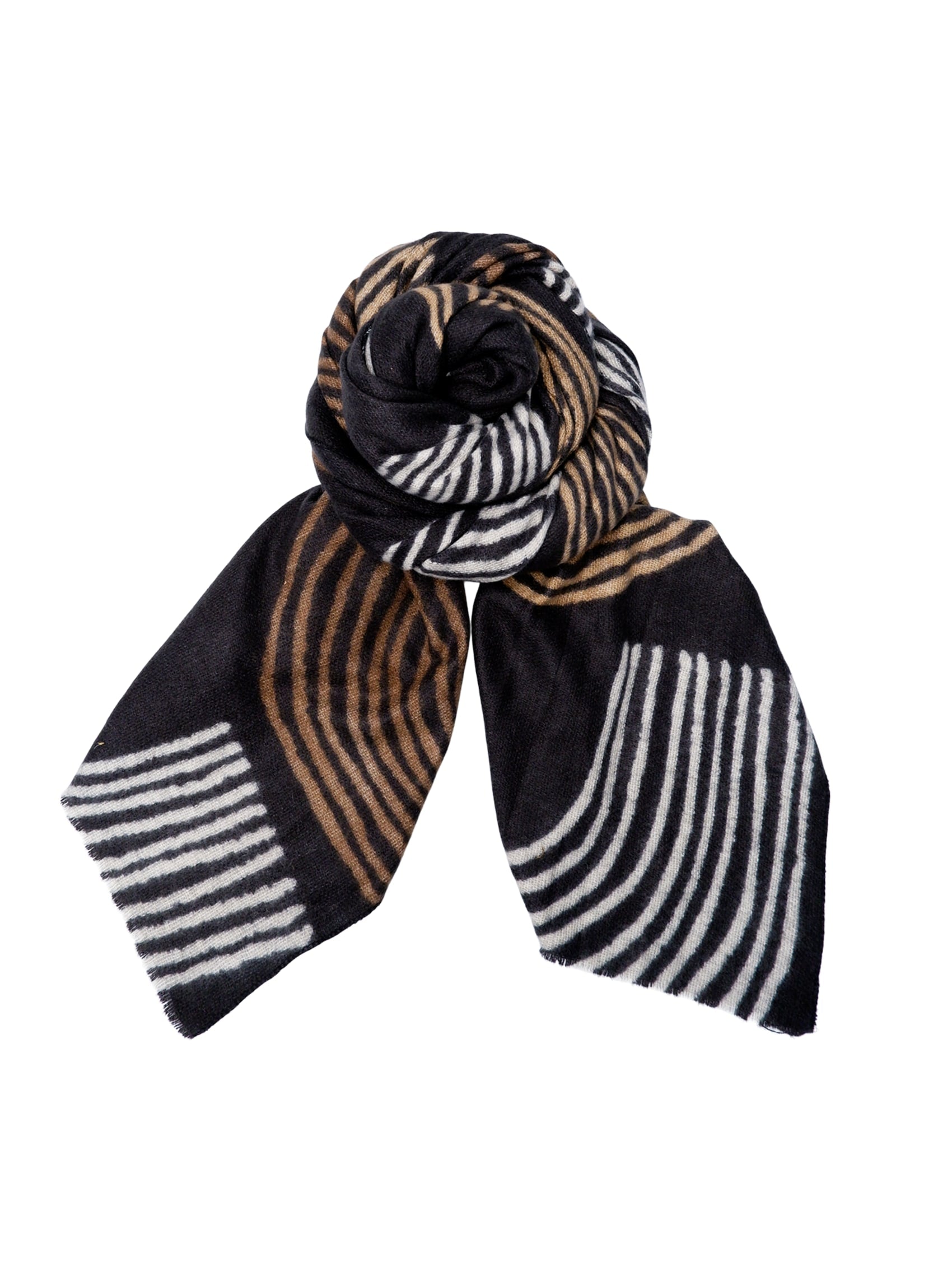 BCGRY long scarf - Black - Black Colour