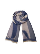 BCSANNE winter scarf - Blue - Black Colour