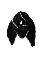 BCIDA triangle winter scarf - Black - Black Colour