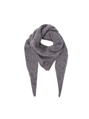 BCDELL knitted mini scarf - Grey Melange